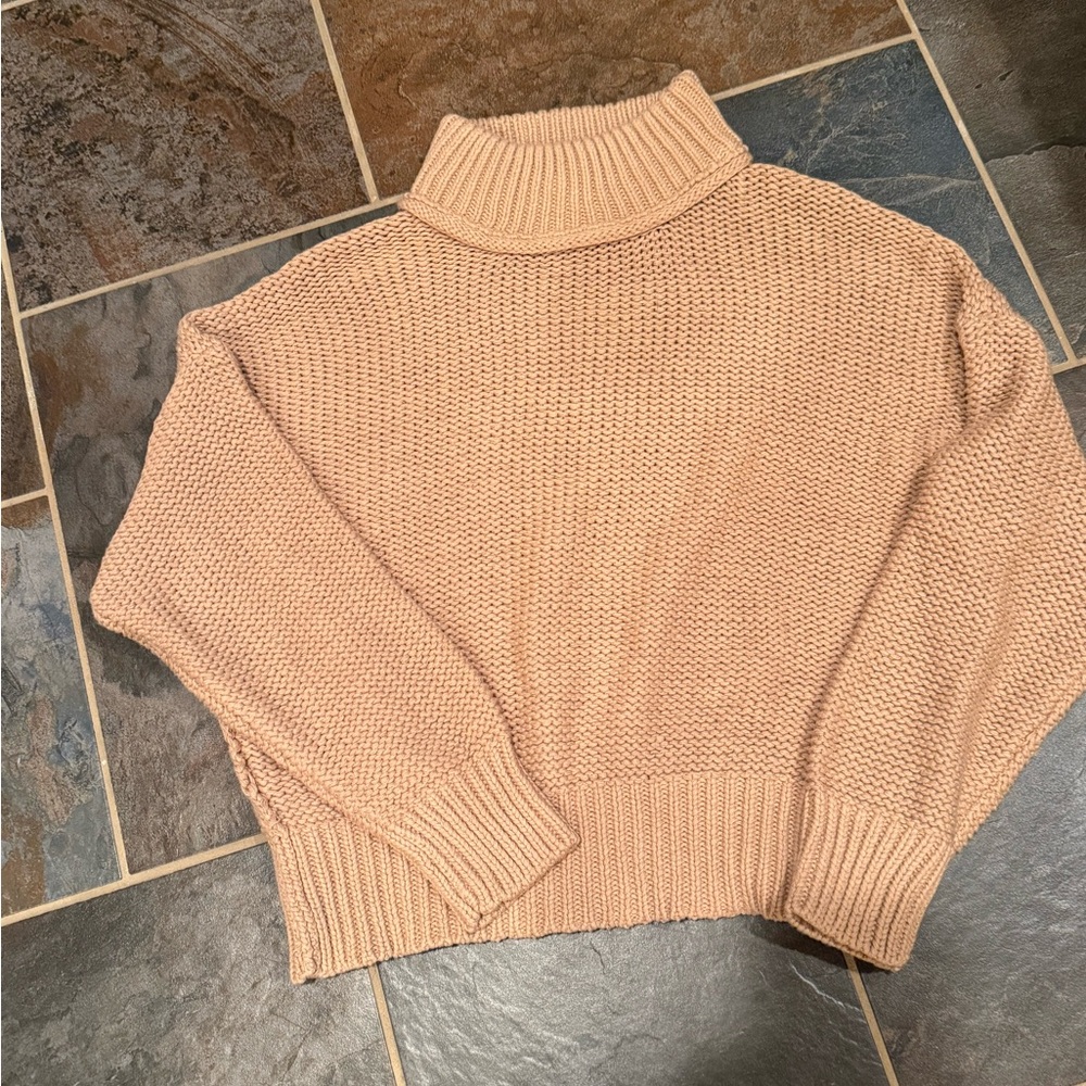 Magnolia Soft Beige Turtleneck Sweater